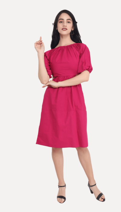 Rosy Reveal Dress